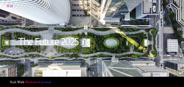 Illustrazione concettuale di una smart city futuristica e sostenibile